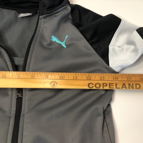 Puma Size 6 Boys Grey Zip Jacket - Picture 8 of 8